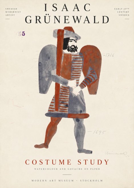 Isaac Grünewald Costume Study VII No6 - Póster