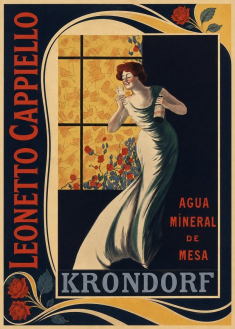 Leonetto Cappiello Agua Mineral De Mesa Krondorf No2 - Póster