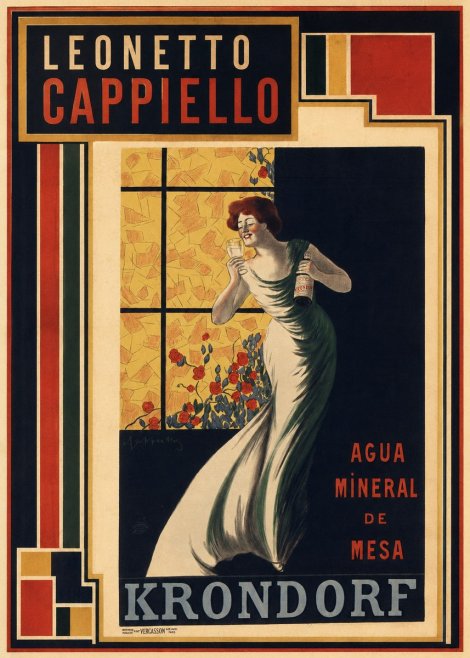 Leonetto Cappiello Agua Mineral De Mesa Krondorf No3 - Póster