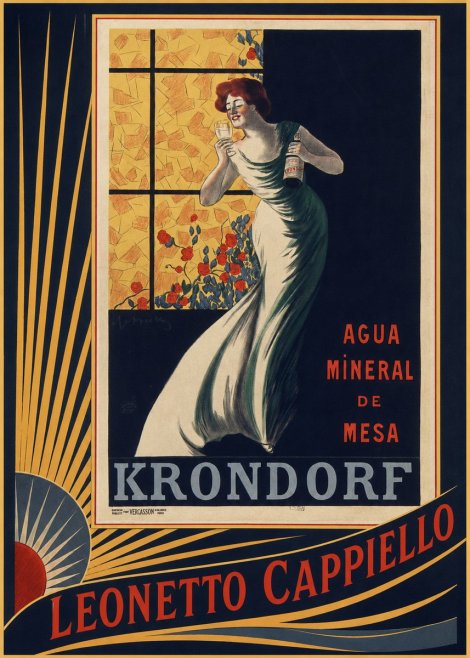 Leonetto Cappiello Agua Mineral De Mesa Krondorf No6 - Póster