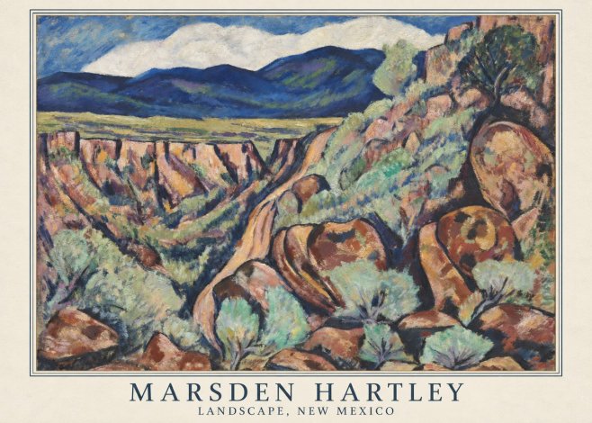 Marsden Hartley Landscape, New Mexico No5 - Póster