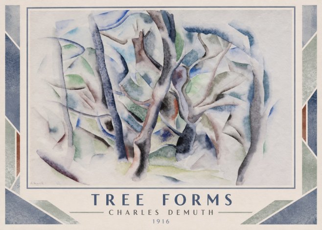 Charles Demuth Tree Forms No1 - Póster