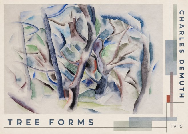 Charles Demuth Tree Forms No4 - Póster