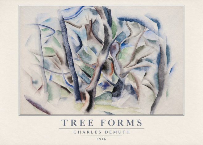 Charles Demuth Tree Forms No5 - Póster