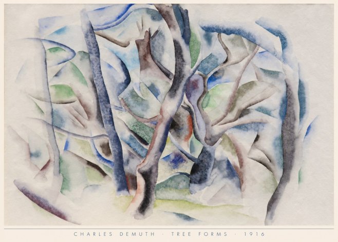 Charles Demuth Tree Forms No6 - Póster