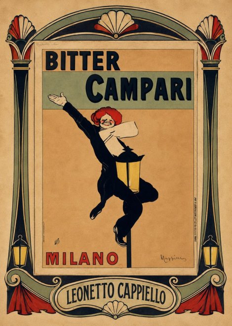 Leonetto Cappiello Bitter Campari II No4 - Póster