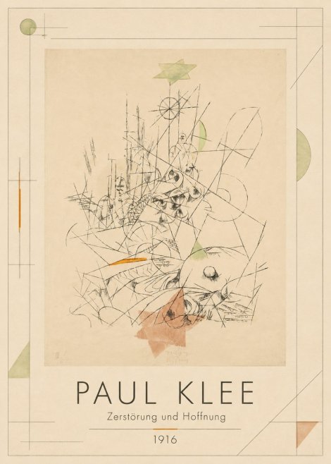 Paul Klee Zerstörung Und Hoffnung II No1 - Póster