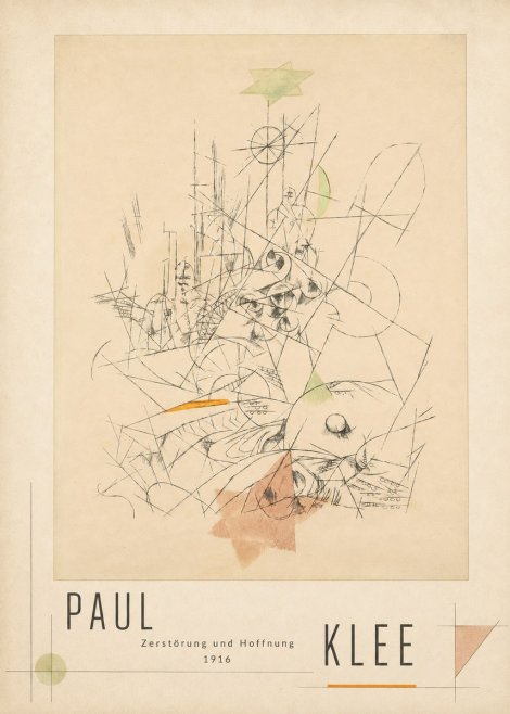 Paul Klee Zerstörung Und Hoffnung II No3 - Póster