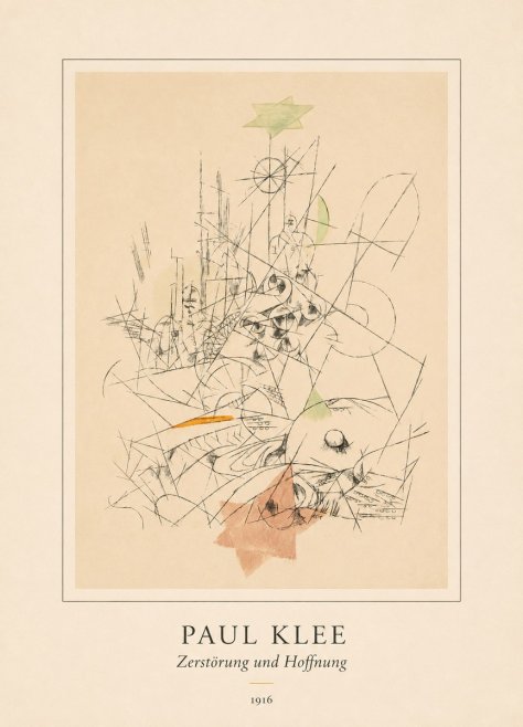 Paul Klee Zerstörung Und Hoffnung II No4 - Póster
