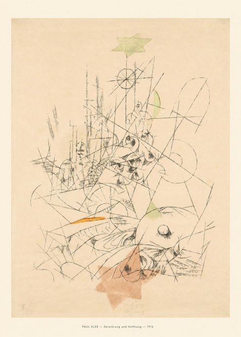 Paul Klee Zerstörung Und Hoffnung II No6 - Póster