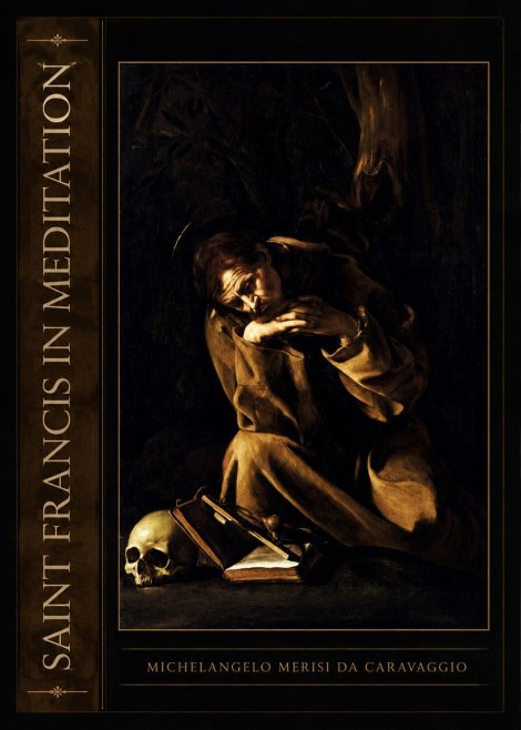 Michelangelo Merisi da Caravaggio Saint Francis in Meditation II No2 - Póster