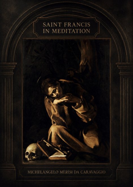 Michelangelo Merisi da Caravaggio Saint Francis in Meditation II No3 - Póster