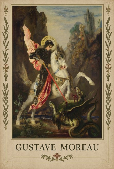Gustave Moreau Saint George and the Dragon No2 - Póster