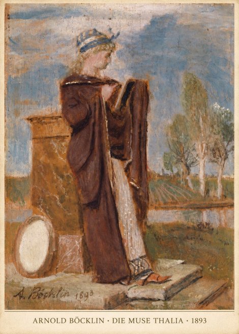 Arnold Böcklin Die Muse Thalia I No2 - Póster
