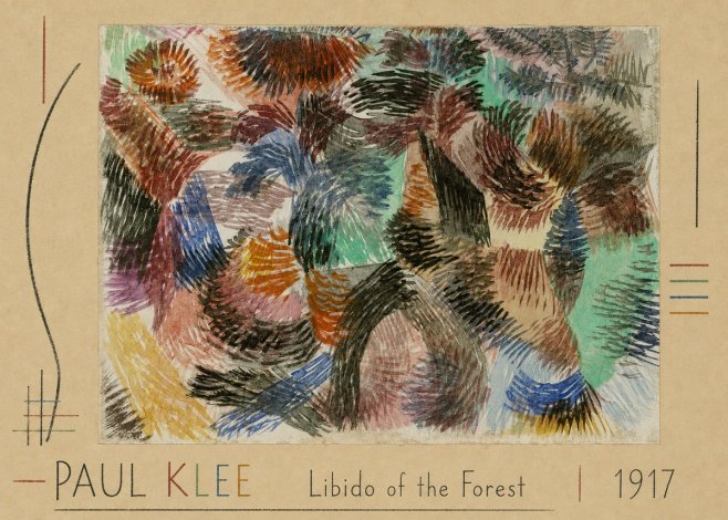 Paul Klee Libido of the Forest No2 - Póster