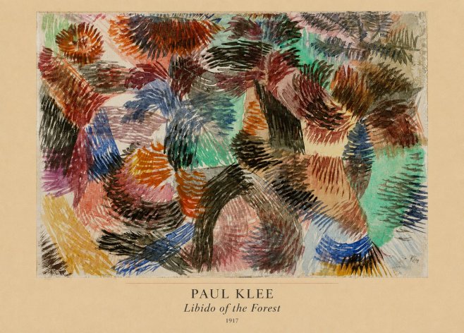 Paul Klee Libido of the Forest No4 - Póster