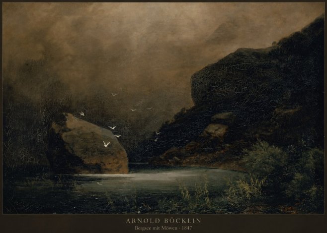 Arnold Böcklin Bergsee Mit Möwen No2 - Póster