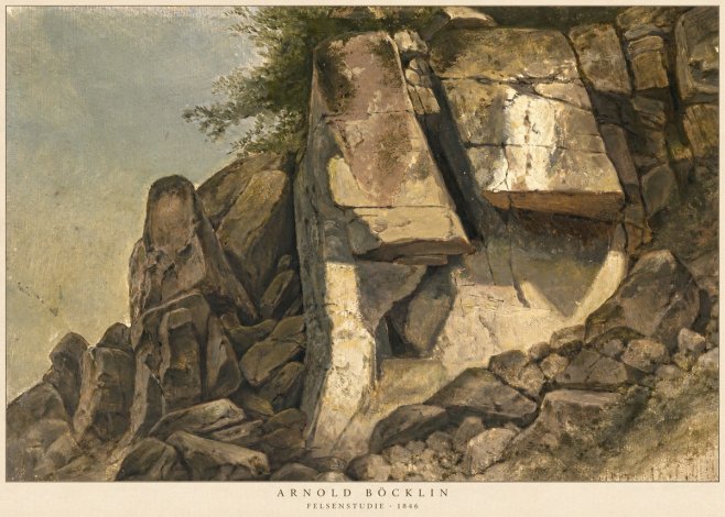 Arnold Böcklin Felsenstudie No5 - Póster
