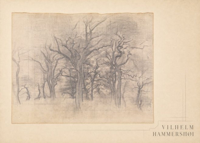 Vilhelm Hammershøi Oak Trees No4 - Póster