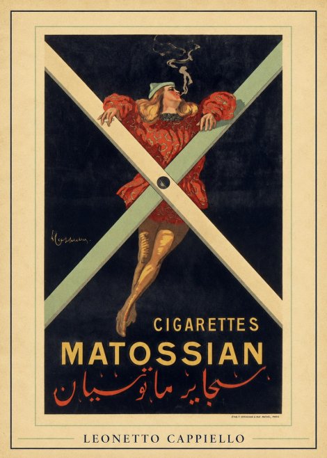 Leonetto Cappiello Cigarettes Matossian No6 - Póster