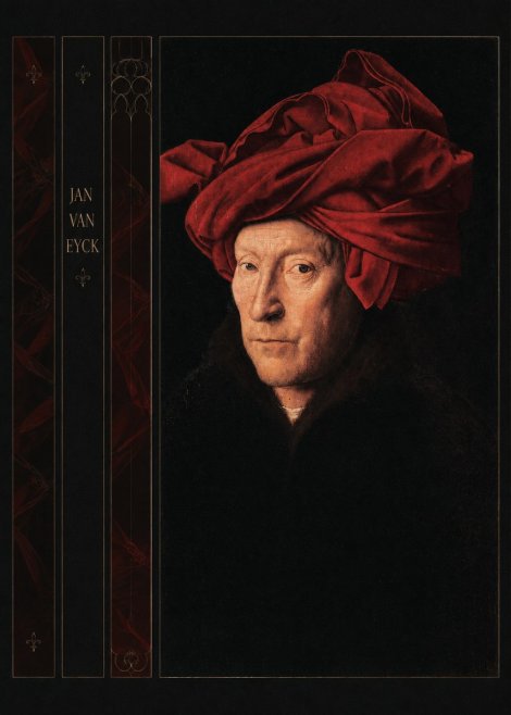 Jan van Eyck Portrait of a Man in a Turban No5 - Póster