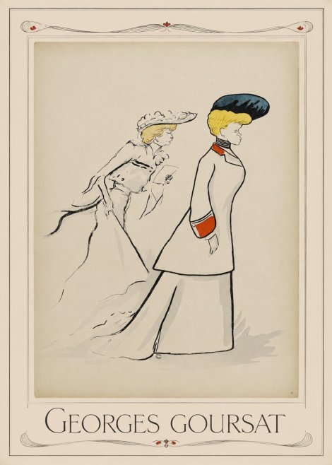 Georges Goursat Elegant Promenade No1 - Póster
