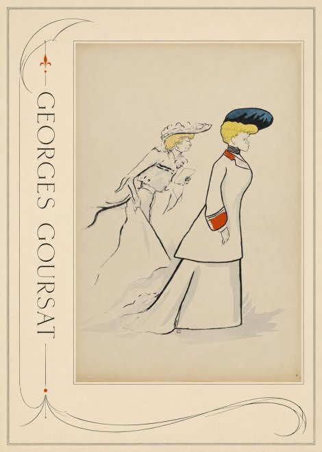 Georges Goursat Elegant Promenade No2 - Póster