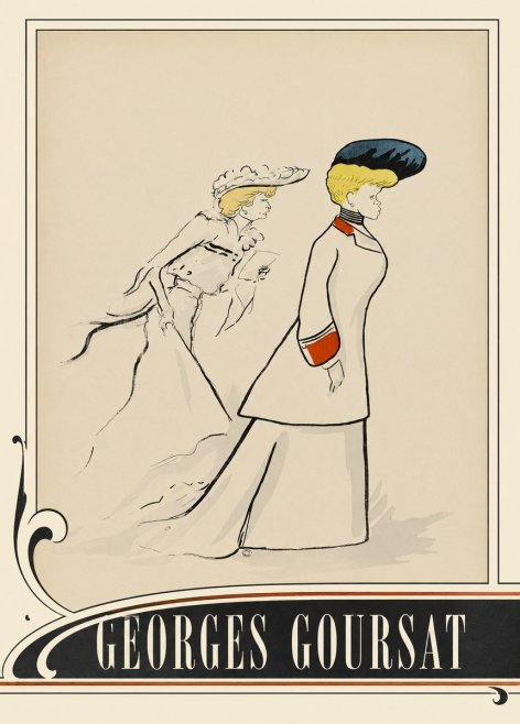Georges Goursat Elegant Promenade No3 - Póster