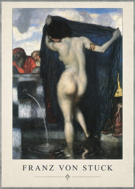 Franz von Stuck Susanna and the Elders No4 - Póster