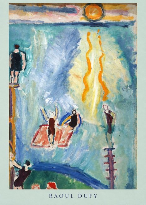 Raoul Dufy The Swimmers No4 - Póster
