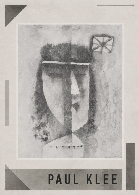 Paul Klee Head of a Man No1 - Póster
