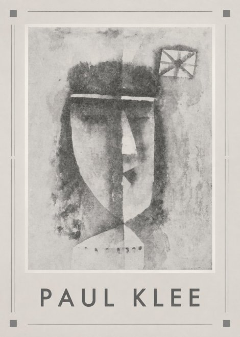 Paul Klee Head of a Man No6 - Póster