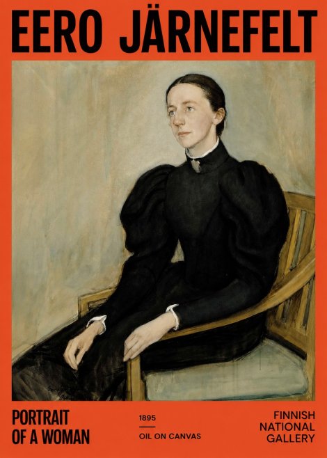 Eero Järnefelt Portrait of a Woman No2 - Póster