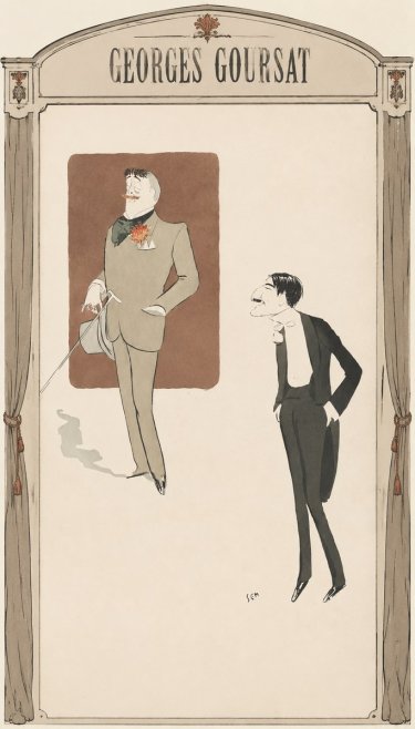 Georges Goursat Two Stylish Gentlemen No6 - Póster