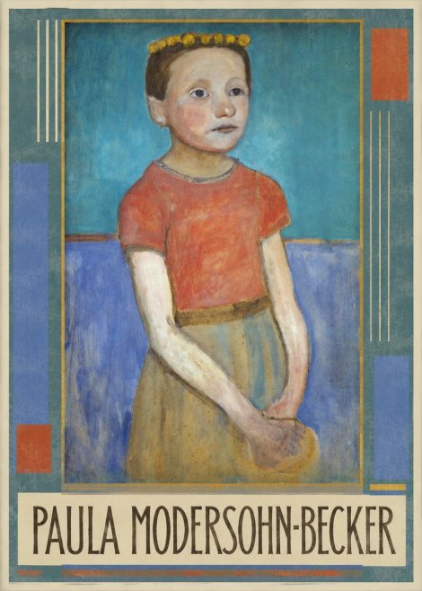 Paula Modersohn-Becker Girl with Crown No1 - Póster