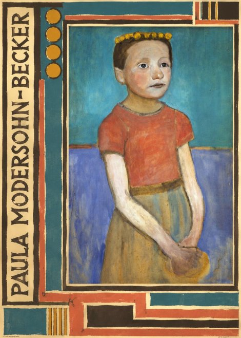 Paula Modersohn-Becker Girl with Crown No5 - Póster