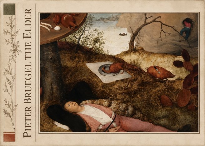 Pieter Bruegel The Land of Cockaigne II No2 - Póster