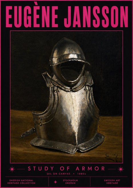 Eugène Jansson Study of Armor No6 - Póster