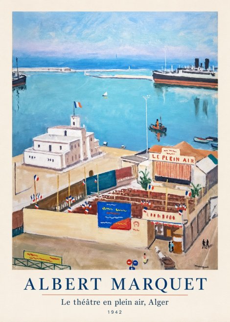 Albert Marquet Le Théâtre En Plein Air, Alger No5 - Póster