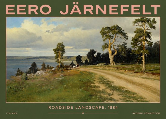 Eero Järnefelt Roadside Landscape, 1884 No2 - Póster
