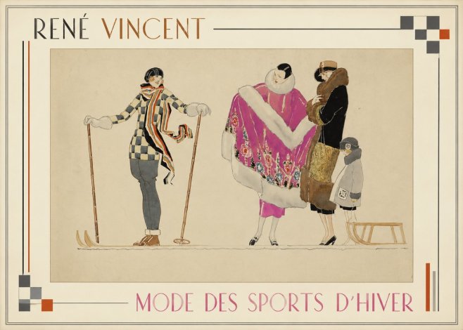 René Vincent Mode Des Sports D'hiver No1 - Póster