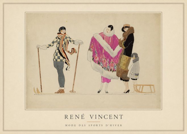 René Vincent Mode Des Sports D'hiver No5 - Póster