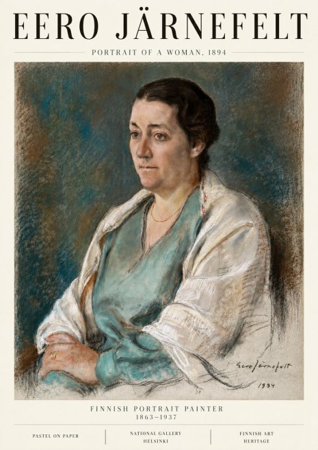 Eero Järnefelt Portrait of a Woman, 1894 No6 - Póster