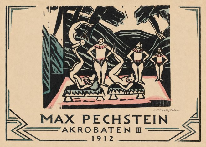 Max Pechstein Akrobaten Iii No3 - Póster