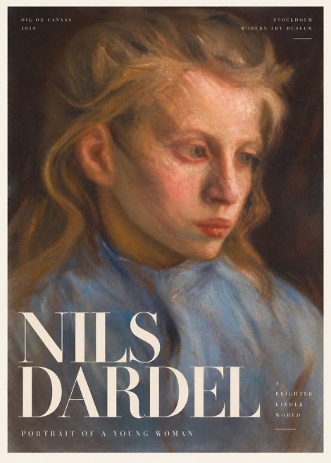 Nils Dardel Portrait of a Young Woman No6 - Póster