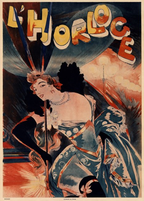 Georges de Feure L'horloge Naya No5 - Póster