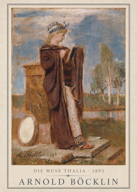 Arnold Böcklin Die Muse Thalia II No1 - Póster