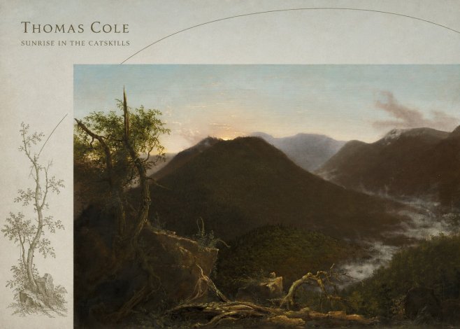 Thomas Cole Sunrise in the Catskills II No4 - Póster