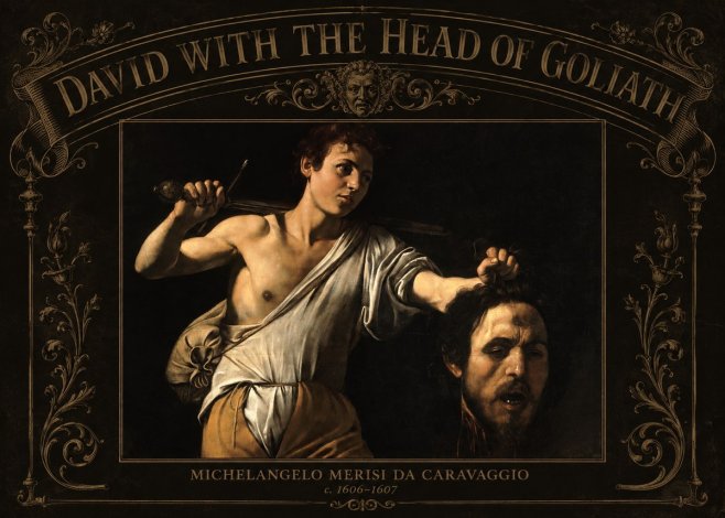 Michelangelo Merisi da Caravaggio David with the Head of Goliath V No3 - Póster