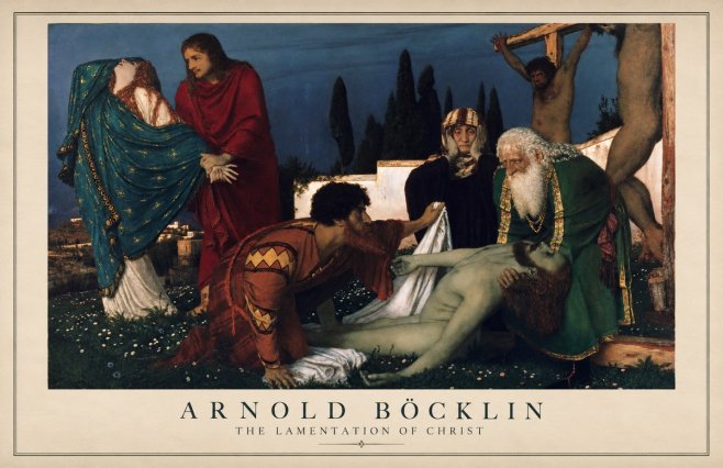 Arnold Böcklin The Lamentation of Christ No1 - Póster